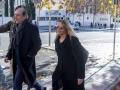La asesora de Moncloa, Cristina Álvarez, a su salida de los juzgados de Plaza Castilla