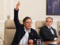 El presidente de Colombia, Gustavo Petro, en el Palacio Presidencial de Nariño en Bogotá