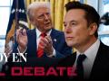 Montaje de Elon Musk y Donald Trump