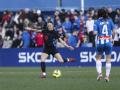 Mapi León en el derbi catalán del pasado fin de semana