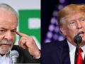 El presidente de Brasil Luiz Inácio Lula da Silva y el presidente de EE.UU. Donald Trump