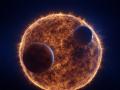 Ilustración de un par de planetas junto a su estrella
