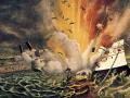 Hundimiento del acorazado Maine en el puerto de La Habana el 15 de febrero de 1898