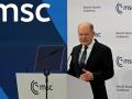 El canciller alemán, Olaf Scholz, en Múnich
