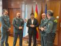 El delegado del Gobierno en Galicia recibe a los jefes de las comandancias de Lugo y Orense