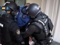 Momento de la detención del narcotraficante