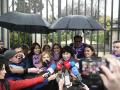 La ministra de Igualdad, Ana Redondo, atiende a los medios antes de la manifestación con motivo del Día Internacional de la Mujer
