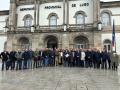 La presidenta provincial del PP, Elena Candia, junto al portavoz y los diputados del prupo provincial, senadores, alcaldes y portavoces