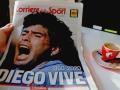 Portadas de los principales periódicos de Italia sobre la muerte del futbolista