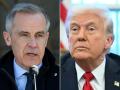 El primer ministro canadiense, Mark Carney, y el presidente estadounidense, Donald Trump