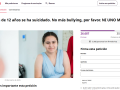 Petición de la madre de Lucía en change.org