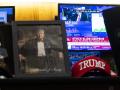 Imágenes del presidente Donald Trump en el parqué de la Bolsa de Valores de Nueva York
