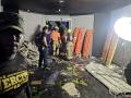La discoteca Jet Set tras el derrumbe de su techo, en Santo Domingo