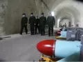 En enero de este año, el gobierno iraní difundió imágenes de la visita del comandante de la Guardia Revolucionaria, Hossein Salami a una de estas bases de misiles (IRGC / WANA)
