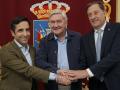 Firma del acuerdo de la venta del solar al Racing de Ferrol