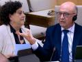 Fotomontaje de la diputada de ERC, Pilar Vallugera y el exministro Montoro