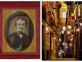 Daguerrotipo de Edgar Allan Poe y una calle de Toledo por la noche