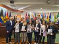 Opositores y familiares de víctimas de la represión de Daniel Ortega se manifiestan en la Corte Interamericana de DD.HH.