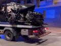 Imagen del coche tras el accidente en Fuengirola
