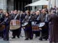 Tamborada del Domingo de Resurrección celebrada en la Plaza Mayor de Madrid