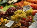 Uvas en el Mercado de la Boquería, en Barcelona