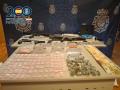 Material incautado durante la operación policial