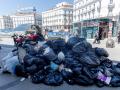 Aglutinación de basura en el centro de la ciudad, a 24 de abril de 2025