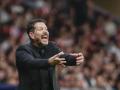 El entrenador del Atlético de Madrid Diego Pablo Simeone durante el partido ante el Rayo Vallecano