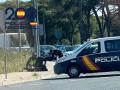 Momento de la detención de una de las dos personas con un kilo de cocaína para vender en Jerez