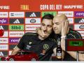 Rueda de prensa de los árbitros de la Final de la Copa del Rey Ricardo de Burgos Bengoetxea (i) y Pablo González Fuertes