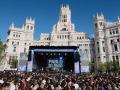 Imagen de la Plaza de Cibeles repleta de asistentes a la III Fiesta de la Resurrección