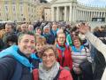 Peregrinos de Laguna de Duero (Valladolid), en El Vaticano