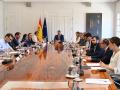 Una de las dos reuniones del Consejo de Seguridad Nacional de este lunes