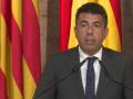 El presidente de la Generalitat Valenciana, Carlos Mazón, informando de la situación a raíz del apagón
