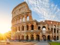 Vistazo del Coliseo Romano de la capital de Italia