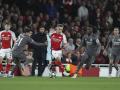 Jugadores del Real Madrid y del Arsenal en el partido de Champions en el Emirates