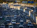 Tráfico en la M-30 en Madrid