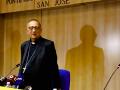 El cardenal Omella, en la tarde del viernes en el Colegio Español de Roma
