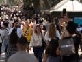 Las Ramblas de Barcelona, llenas de gente