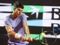 Carlos Alcaraz durante su partido frente a Laslo Djere en el Masters 1.000 de Roma