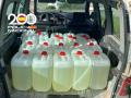 Gasolina intervenida para el abastecimiento de narcolanchas.