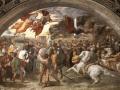 Encuentro entre el papa León I y Atila. Fresco de Rafael Sanzio (1514, Palacio Apostólico Vaticano)