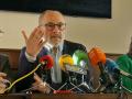El exalcalde de Orense y candidato a la Alcaldía, Francisco Rodríguez, en una rueda de prensa

PSDEG OURENSE
11/4/2023