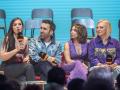 Inés Hernand, Aitor Albizua, María Patiño y Belén Esteban, en la presentación de La Familia de la Tele