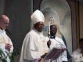 El cardenal Fridolin Ambongo Besungu, arzobispo de Kinsasa