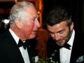 Prince Charles con  David Beckham