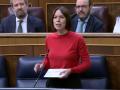 Diana Morant, ministra de Ciencia, Innovación y Universidades, en el Congreso de los Diputados.
