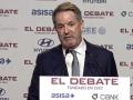 El director de El Debate, Bieito Rubido, durante su discurso en los premios Proyección de España