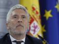 Fernando Grande-Marlaska, durante la rueda de prensa en la Moncloa