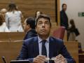 El presidente de la Generalitat valenciana, Carlos Mazón, durante una sesión de control